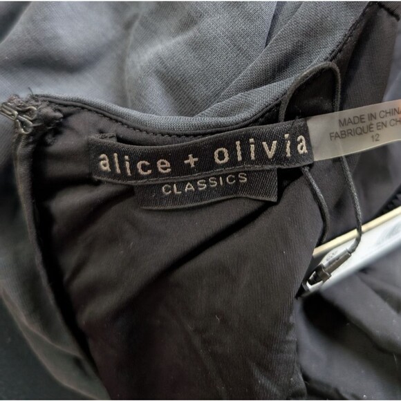 Alice + Olivia KATHERINA RUCHED FITTED Modal Blend Soft Stretch 12 - Picture 13 of 14